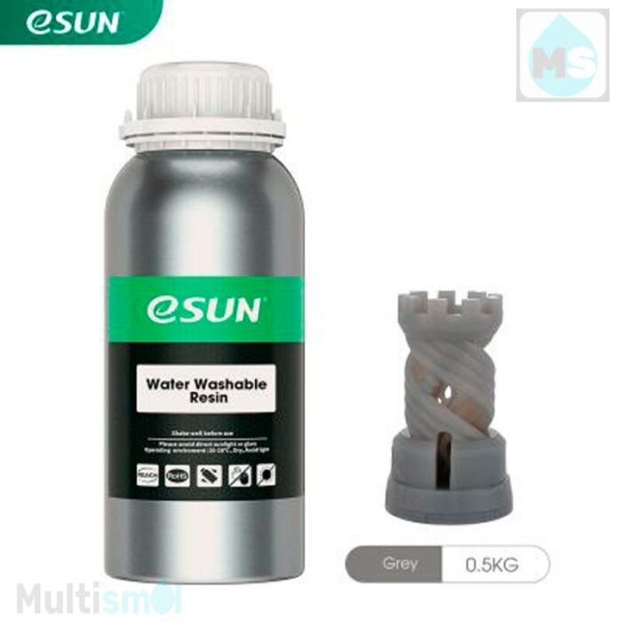 ESUN Water Washable Resin Фотополимер серого цвета