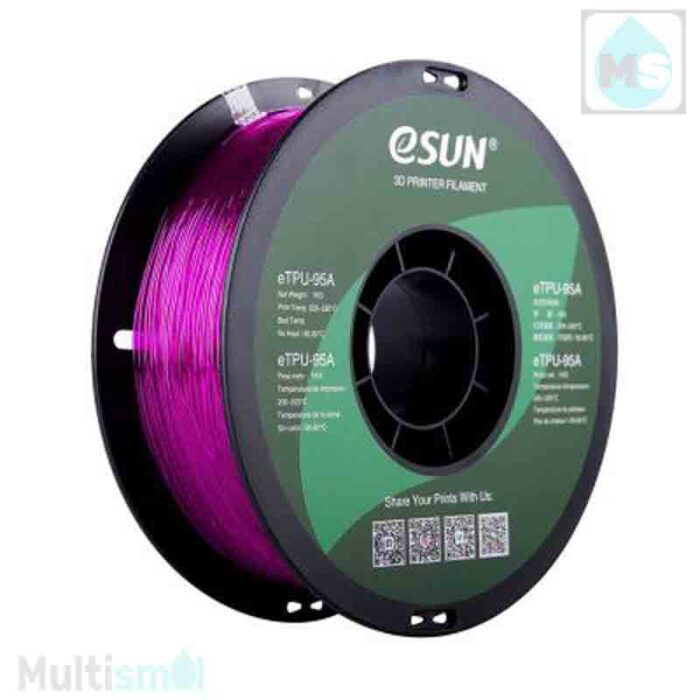 Эластичный филамент ESUN eTPU-95A фиолетовый